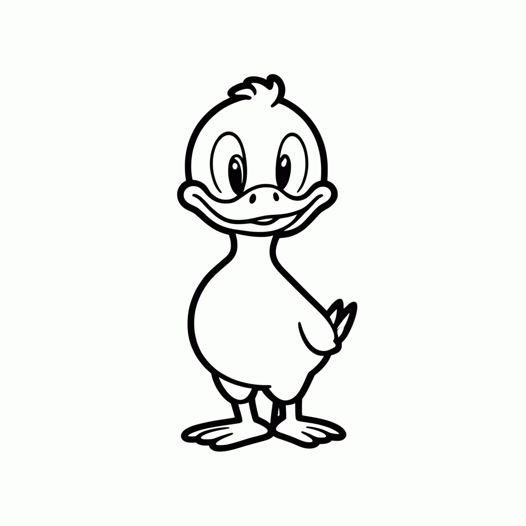 Desenho de Donald Pato Marinheiro para colorir e imprimir grátis em folha A4
