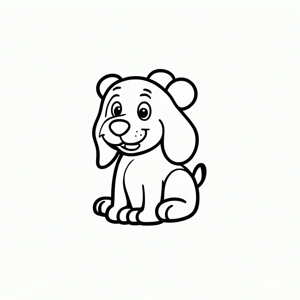 Desenho de Pluto Cachorro Mickey para colorir e imprimir grátis em folha A4