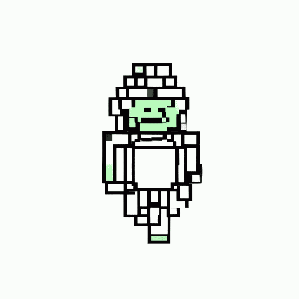 Desenho de Creeper Explosivo Verde para colorir e imprimir grátis em folha A4