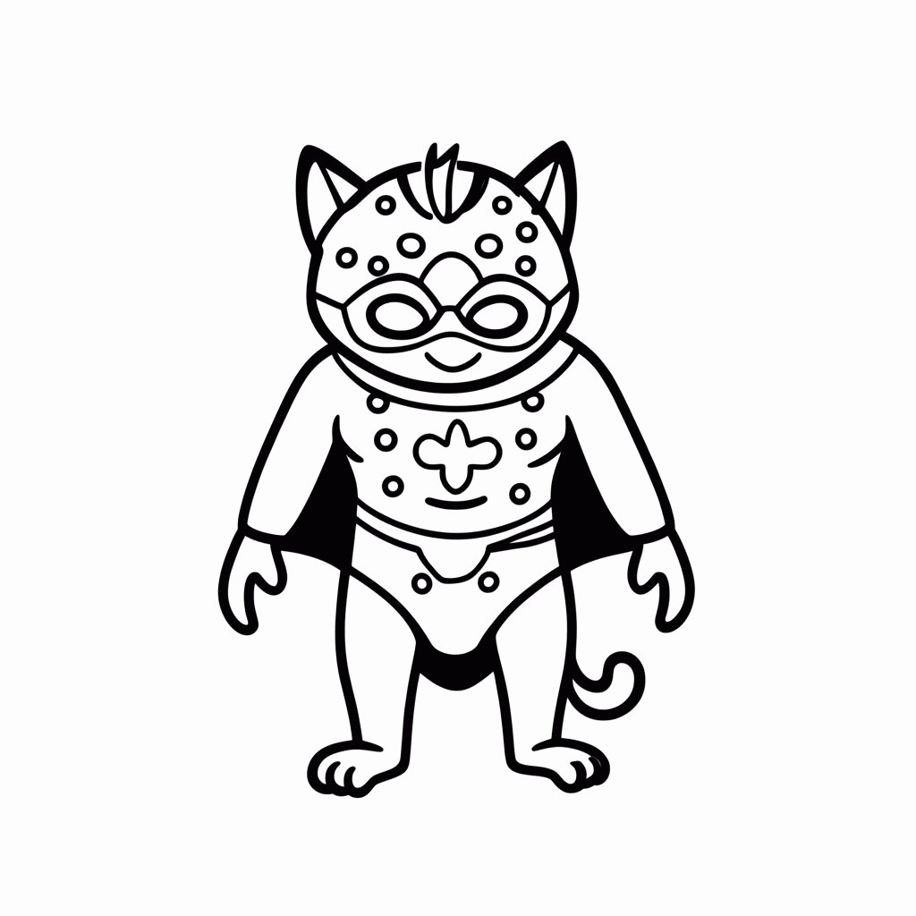 Desenho de Cat Noir Bastao Magico para colorir e imprimir grátis em folha A4
