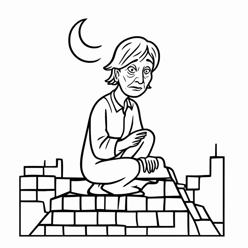 Desenho de Pisadeira para colorir e imprimir grátis em folha A4