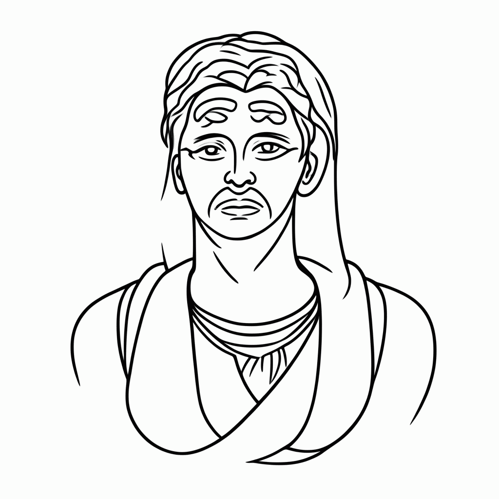 Desenho de Hades Deus Submundo para colorir e imprimir grátis em folha A4