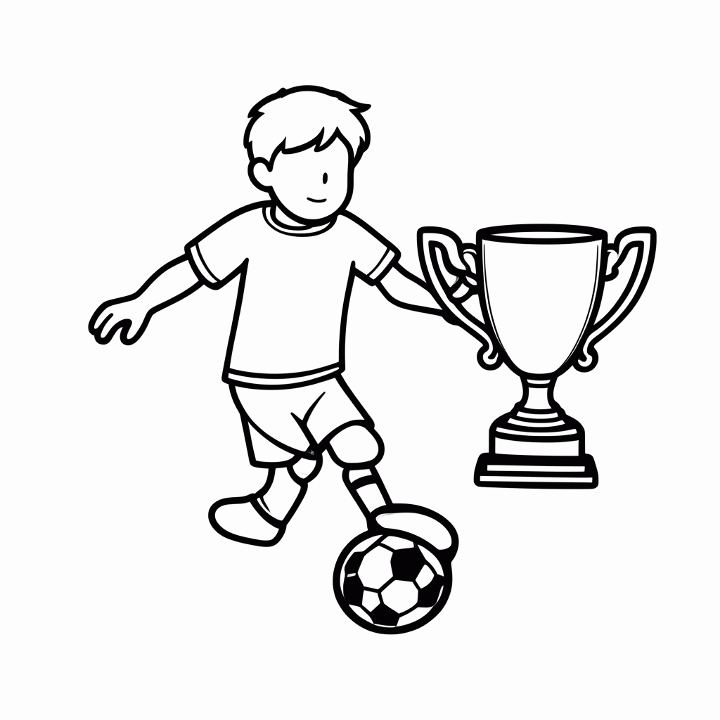 Desenho de Brasil Bicampeão de 1962 para colorir e imprimir grátis em folha A4