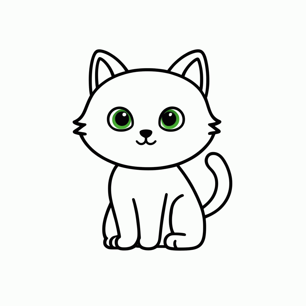 Desenho de Gato Roxo Da Jinafire para colorir e imprimir grátis em folha A4
