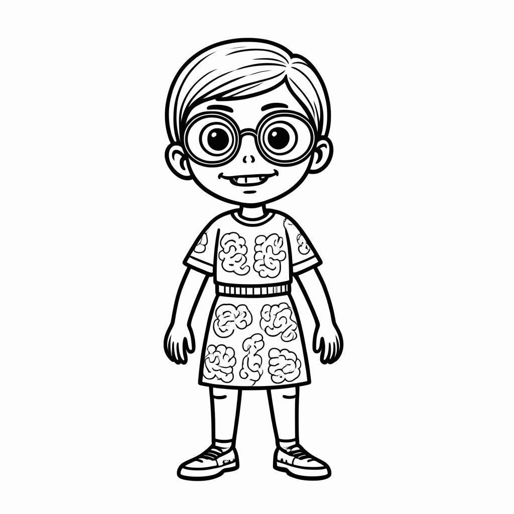 Desenho de Ghoulia Yelps para colorir e imprimir grátis em folha A4