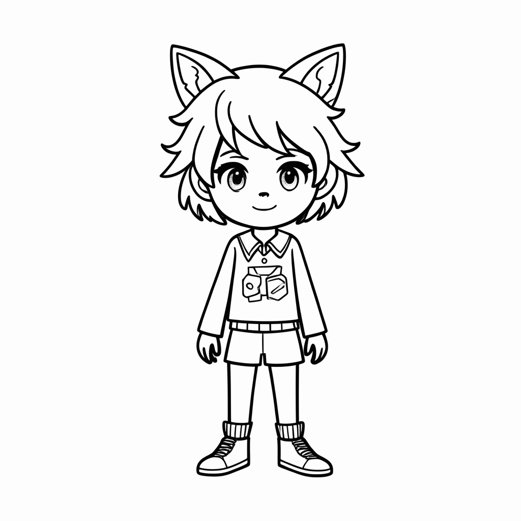 Desenho de Howleen Wolf para colorir e imprimir grátis em folha A4