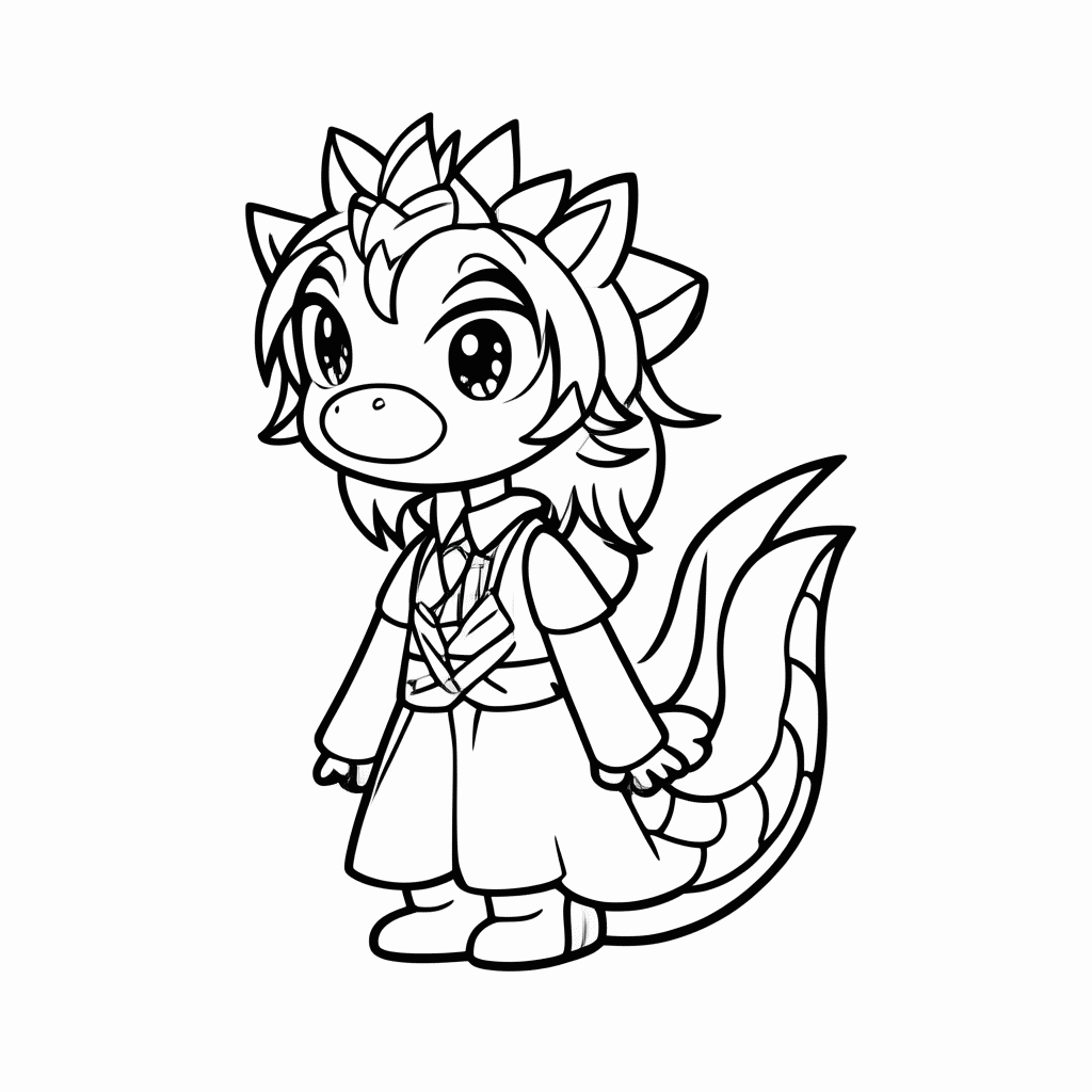 Desenho de Jinafire Long para colorir e imprimir grátis em folha A4