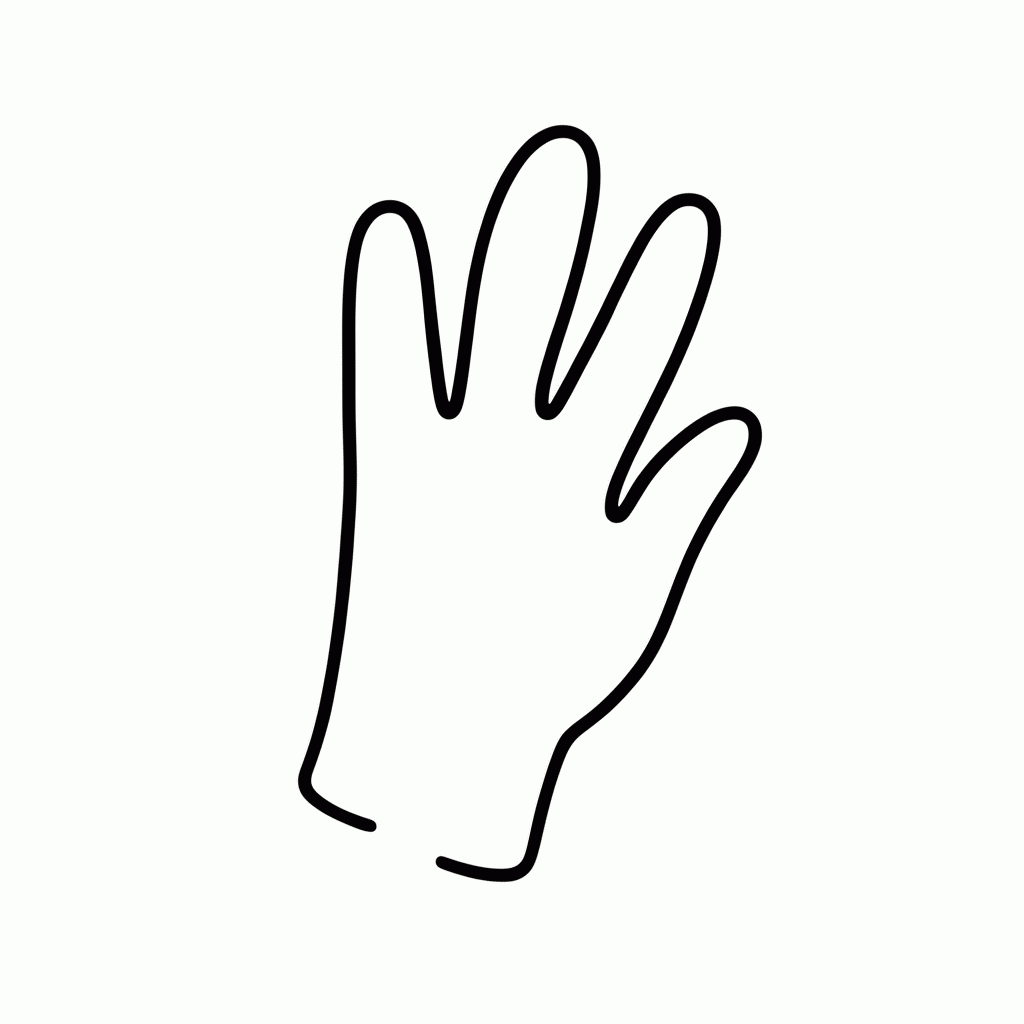 Desenho de Luva De Fantasma para colorir e imprimir grátis em folha A4