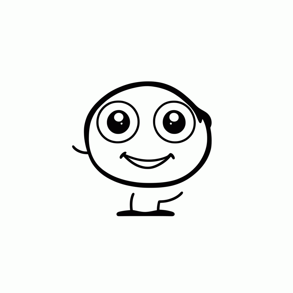 Desenho de Monstrinho de Um Olho para colorir e imprimir grátis em folha A4