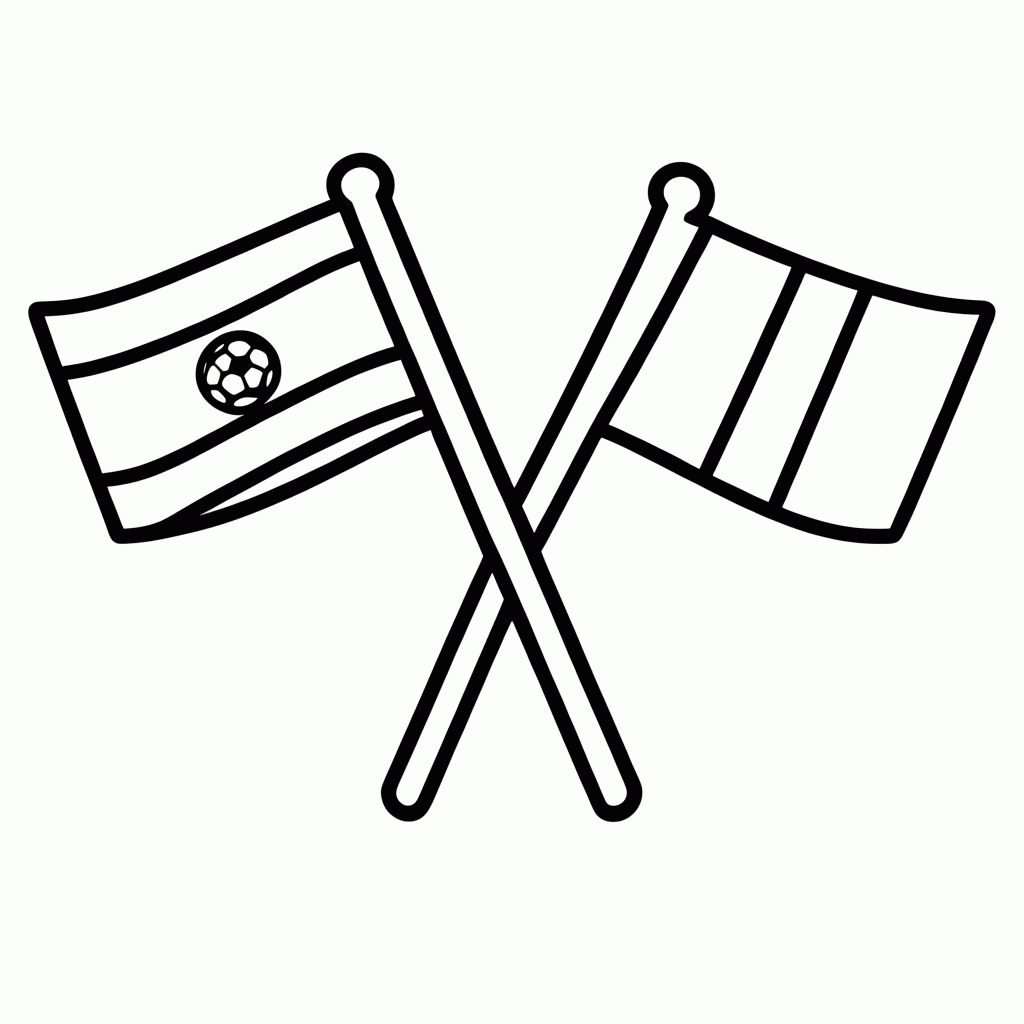 Desenho de Paraguai x França (Oitavas) para Colorir para colorir e imprimir grátis em folha A4
