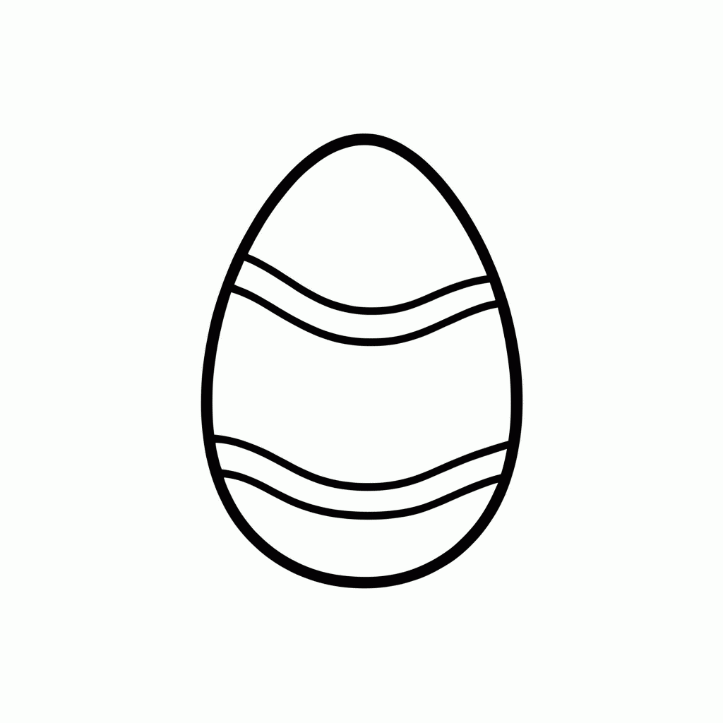 Desenho de Ovo De Chocolate para colorir e imprimir grátis em folha A4