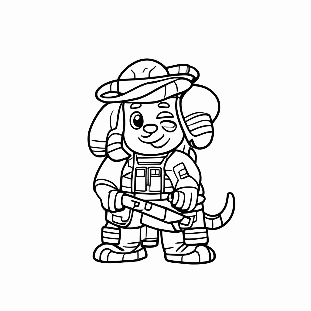 Desenho de Caminhao Bombeiro Marshall para colorir e imprimir grátis em folha A4