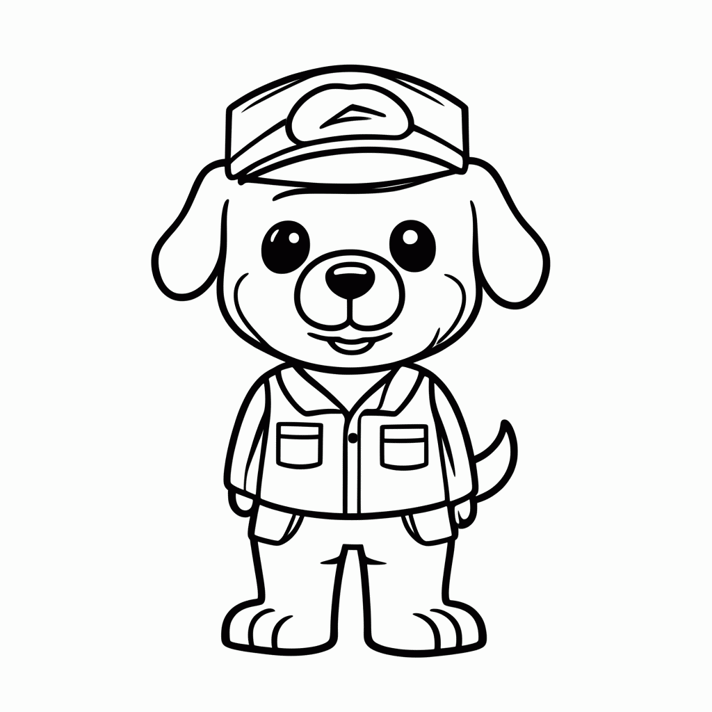 Desenho de Rocky Reciclagem para colorir e imprimir grátis em folha A4