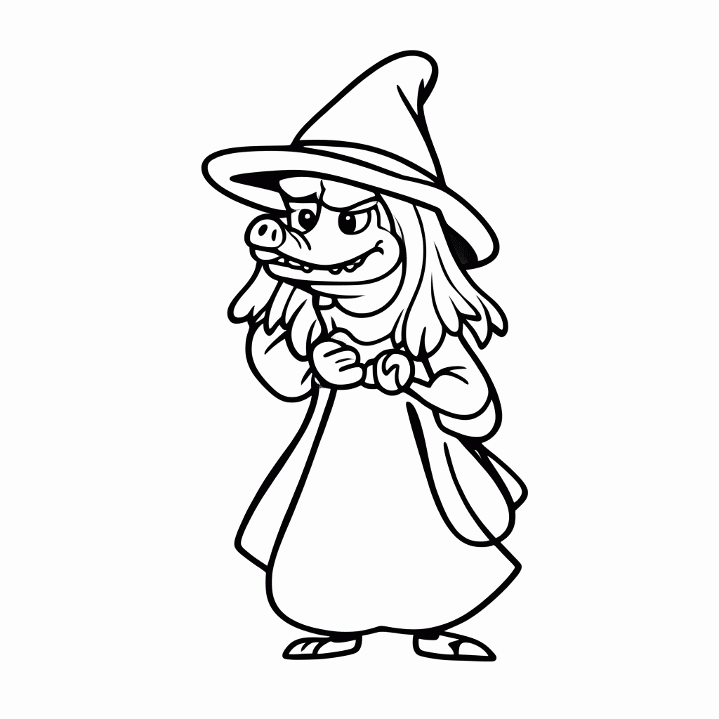 Desenho de Cuca Sitio para colorir e imprimir grátis em folha A4