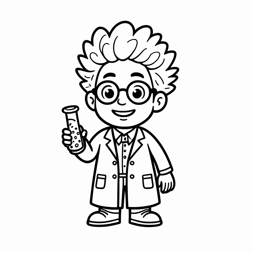 Desenho de Dr Victor Castelo para colorir e imprimir grátis em folha A4