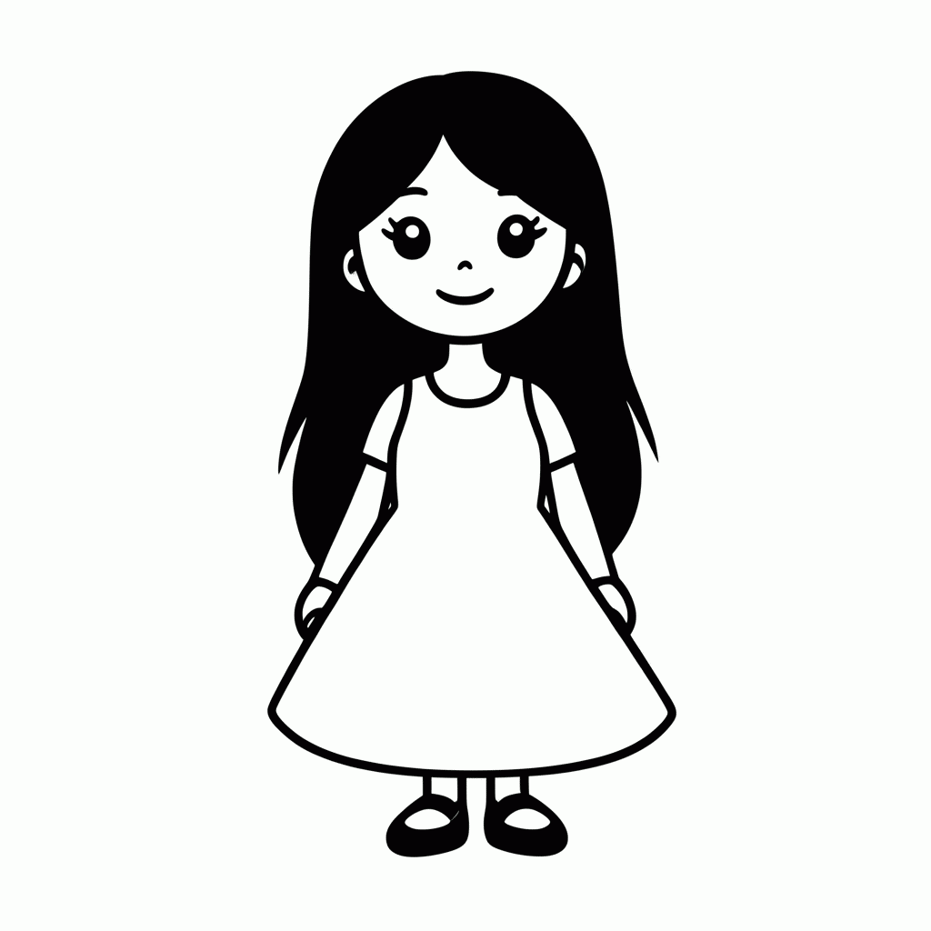 Desenho de Narizinho para colorir e imprimir grátis em folha A4