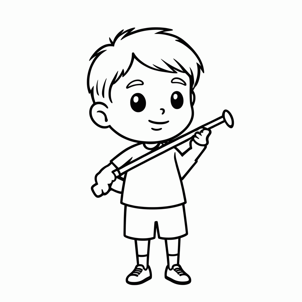 Desenho de Pedrinho para colorir e imprimir grátis em folha A4