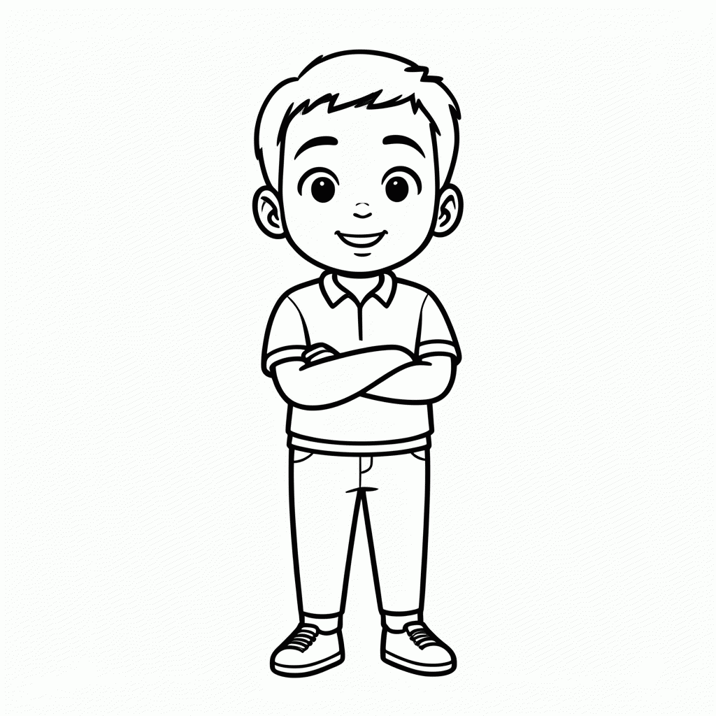 Desenho de Pedro Castelo para colorir e imprimir grátis em folha A4
