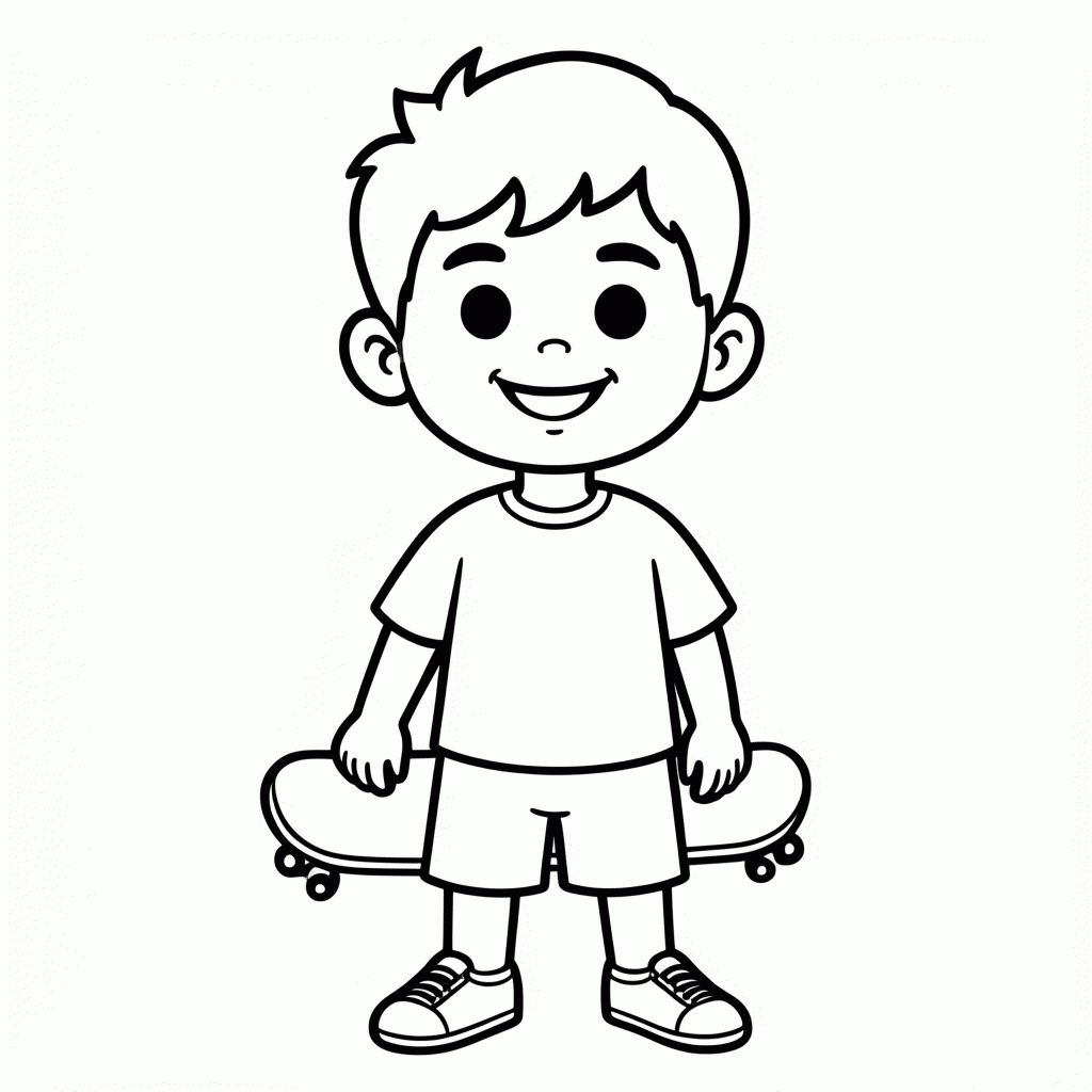 Desenho de Rolo para colorir e imprimir grátis em folha A4