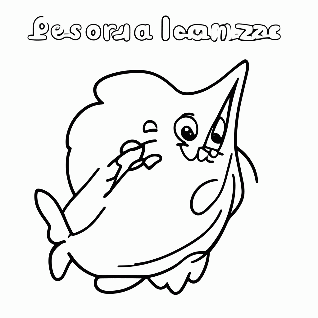 Desenho de Pescaria — Anzol para colorir e imprimir grátis em folha A4