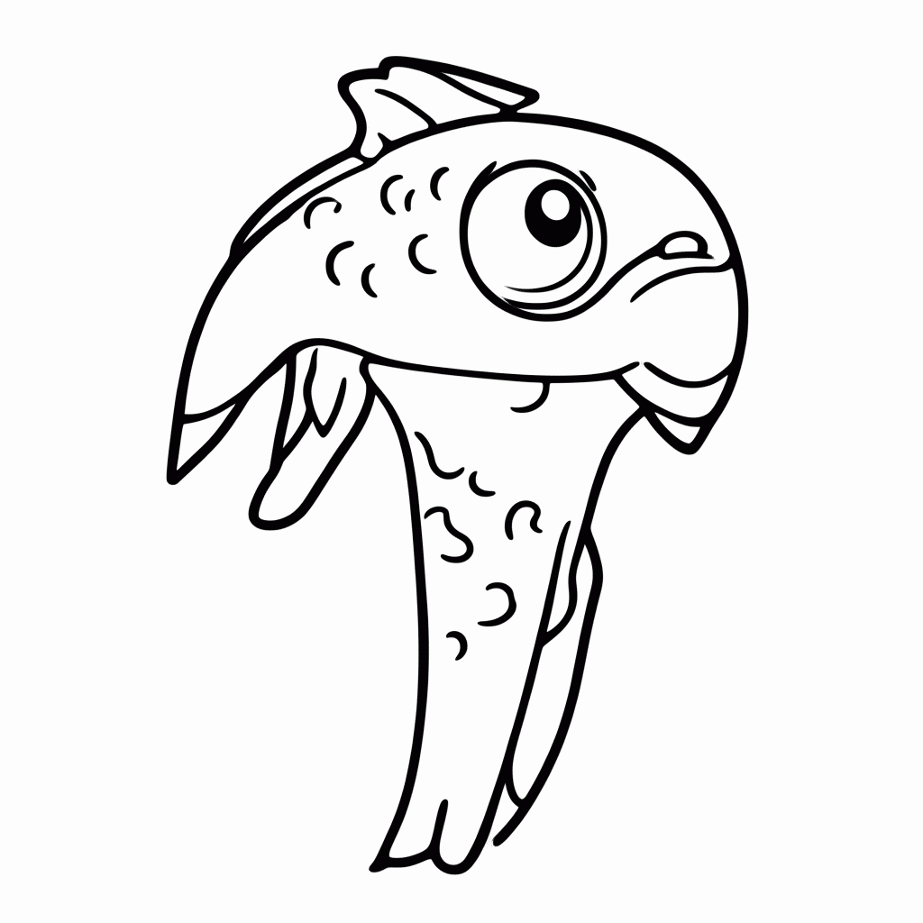 Desenho de Pescaria — Rede Pesca para colorir e imprimir grátis em folha A4