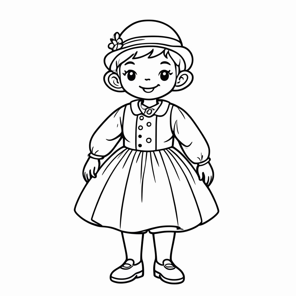 Desenho de Auguste Renoir — Impressionista para colorir e imprimir grátis em folha A4
