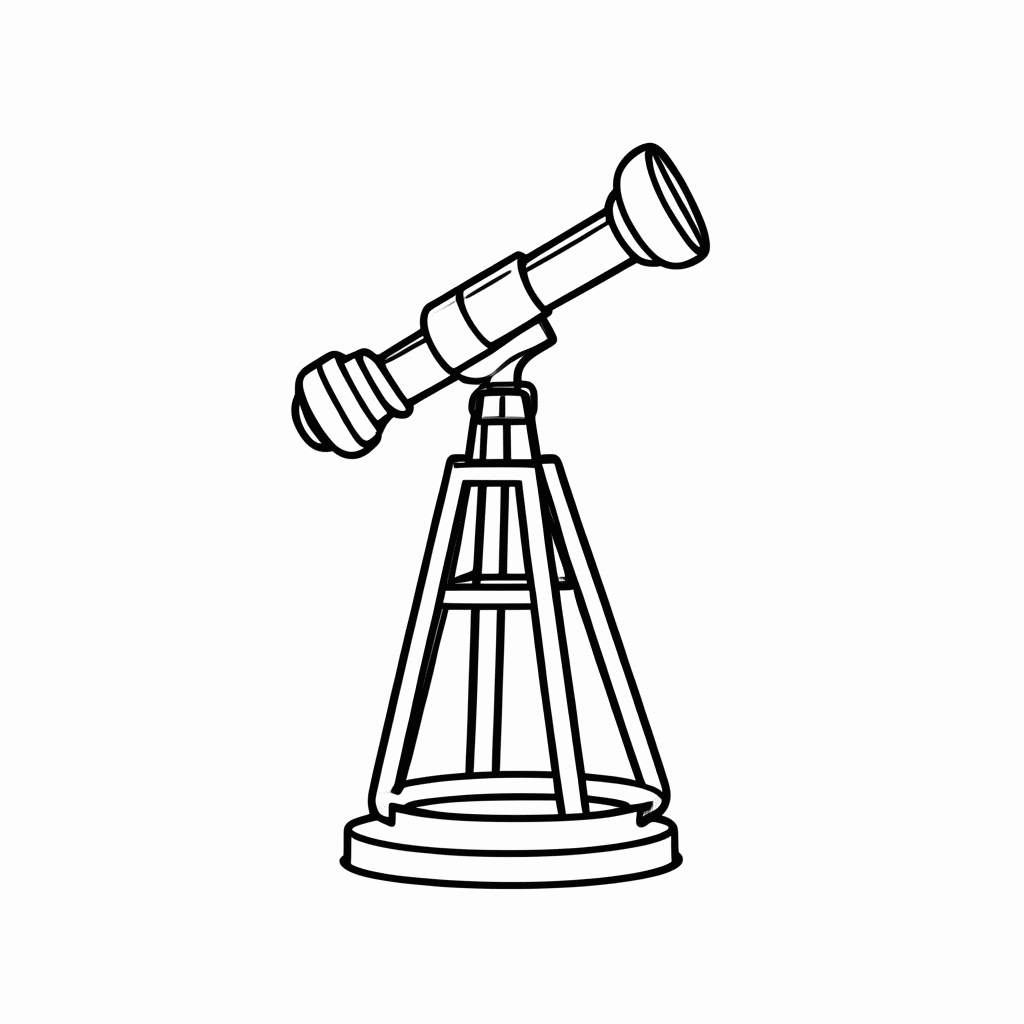Desenho de Luneta para colorir e imprimir grátis em folha A4