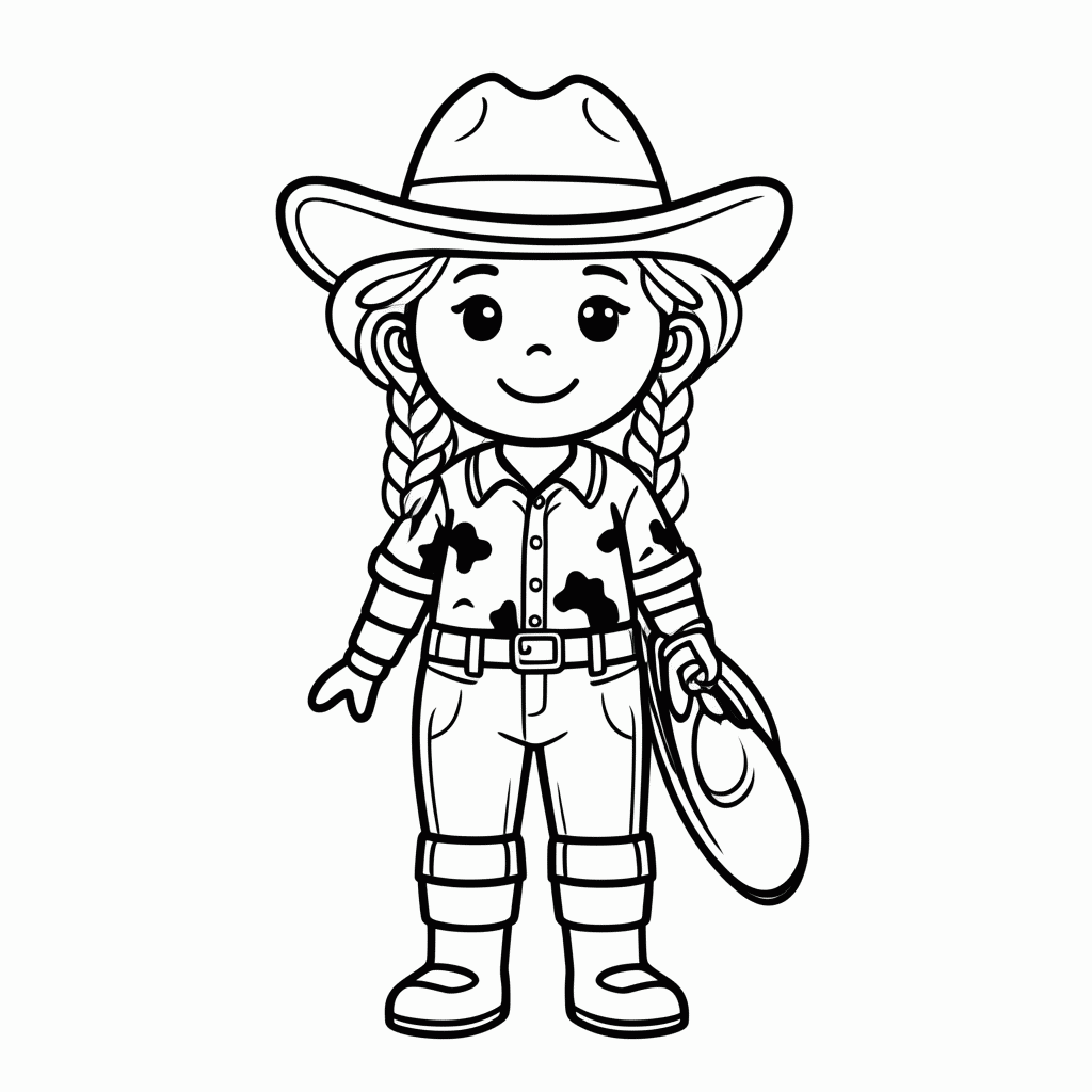 Desenho de Jessie para colorir e imprimir grátis em folha A4