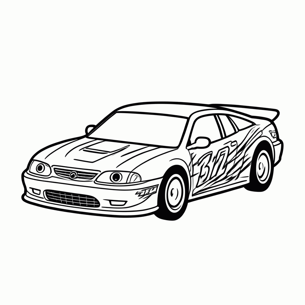 Desenho de Relampago Mcqueen para colorir e imprimir grátis em folha A4