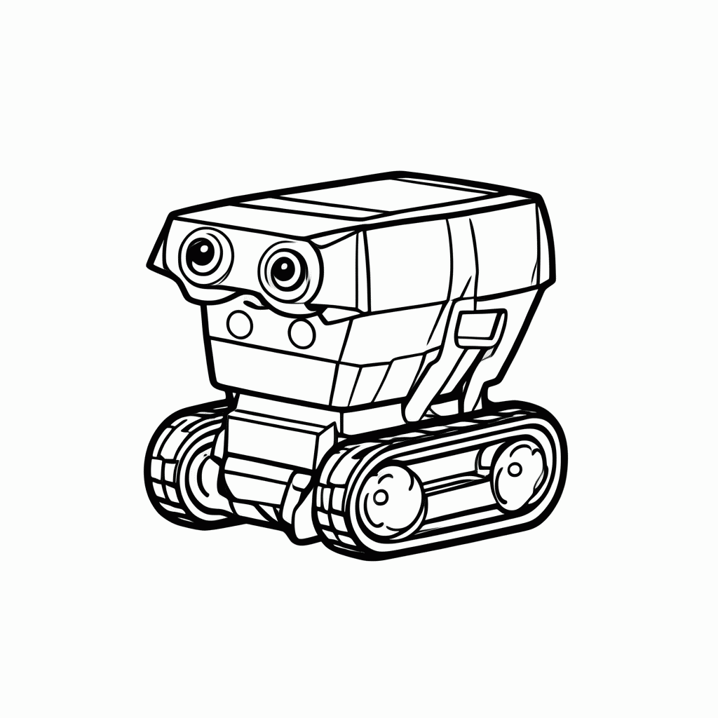 Desenho de Wall E para colorir e imprimir grátis em folha A4