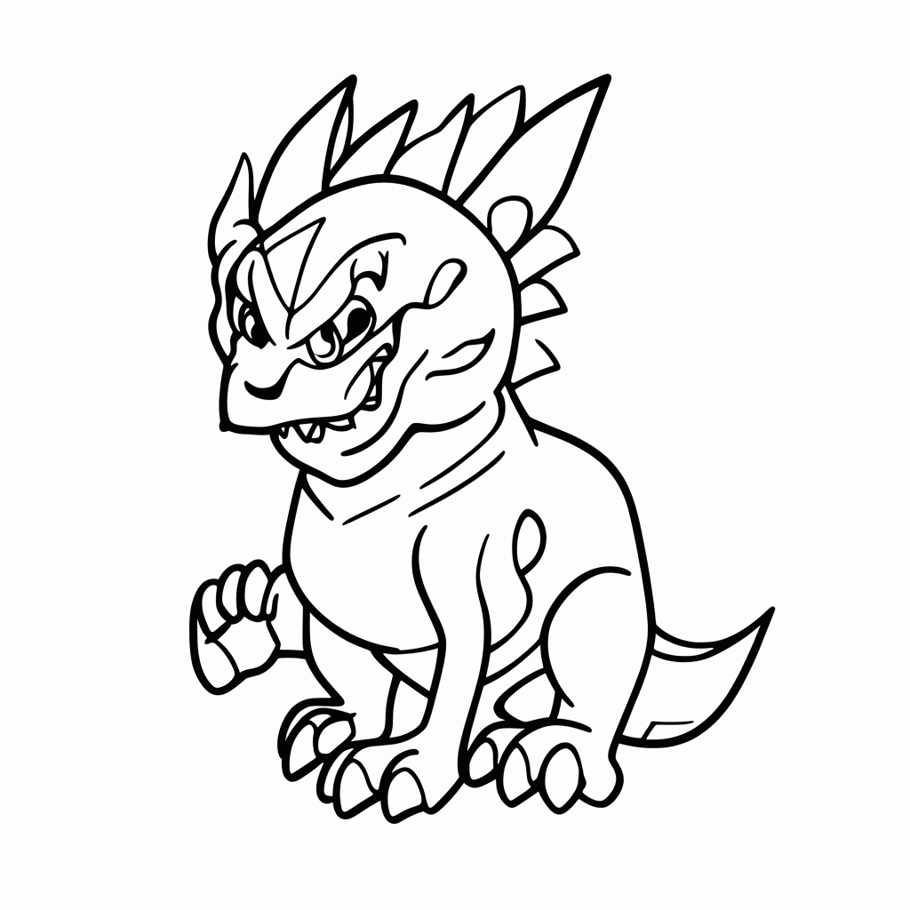 Desenho de Dialga Tempo para colorir e imprimir grátis em folha A4