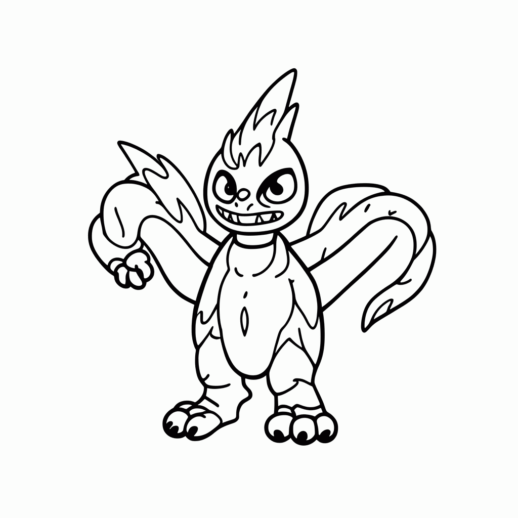 Desenho de Kyurem Frio para colorir e imprimir grátis em folha A4
