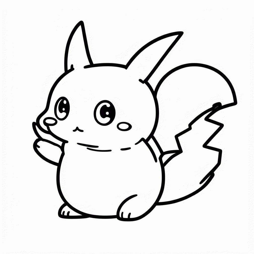 Desenho de Pikachu Detetive para colorir e imprimir grátis em folha A4