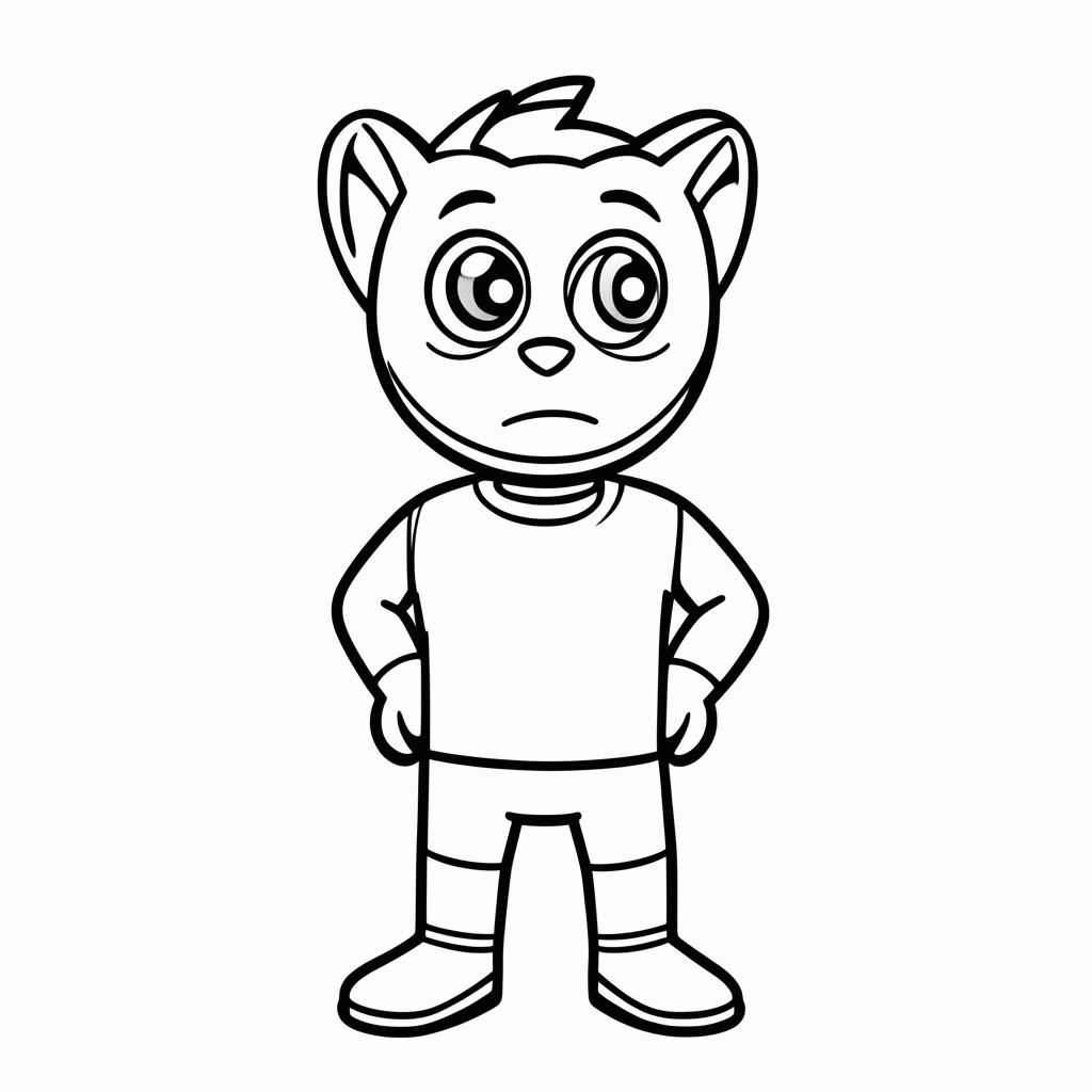 Desenho de Gary Oak para colorir e imprimir grátis em folha A4