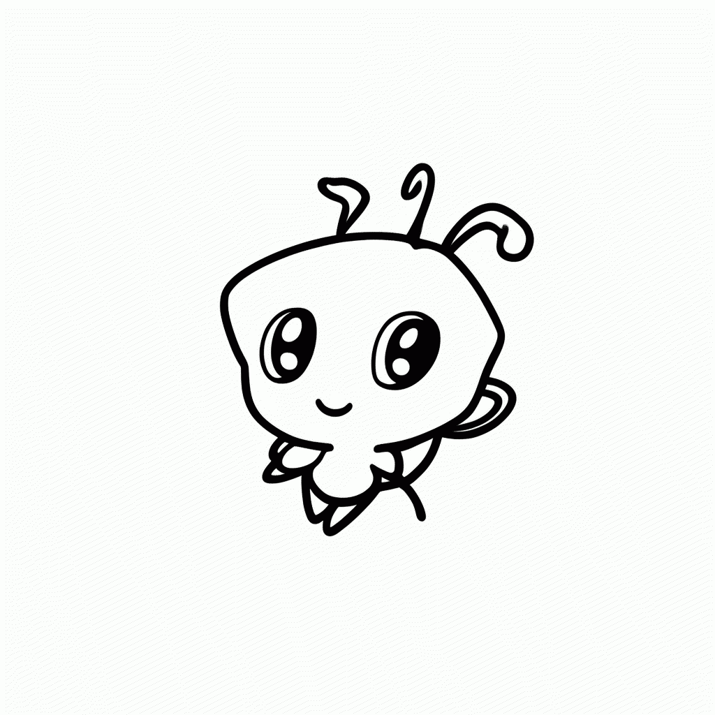 Desenho de Celebi para colorir e imprimir grátis em folha A4