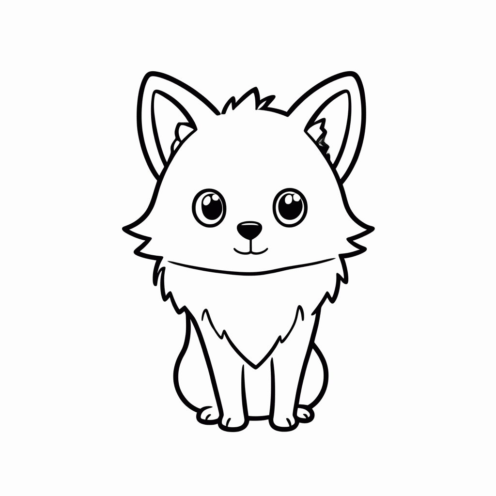 Desenho de Eevee para colorir e imprimir grátis em folha A4