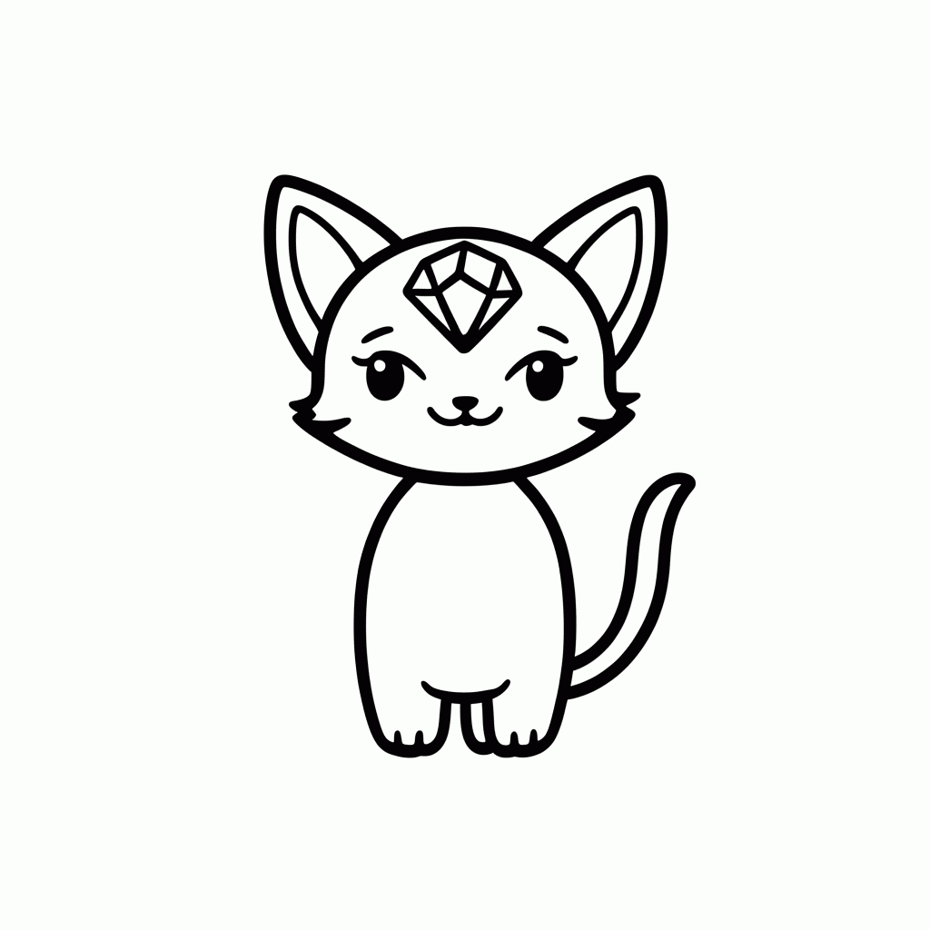 Desenho de Espeon para colorir e imprimir grátis em folha A4