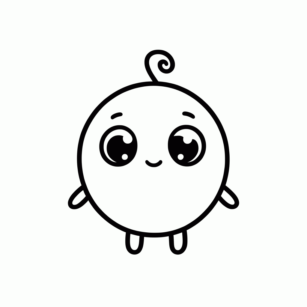 Desenho de Jigglypuff para colorir e imprimir grátis em folha A4