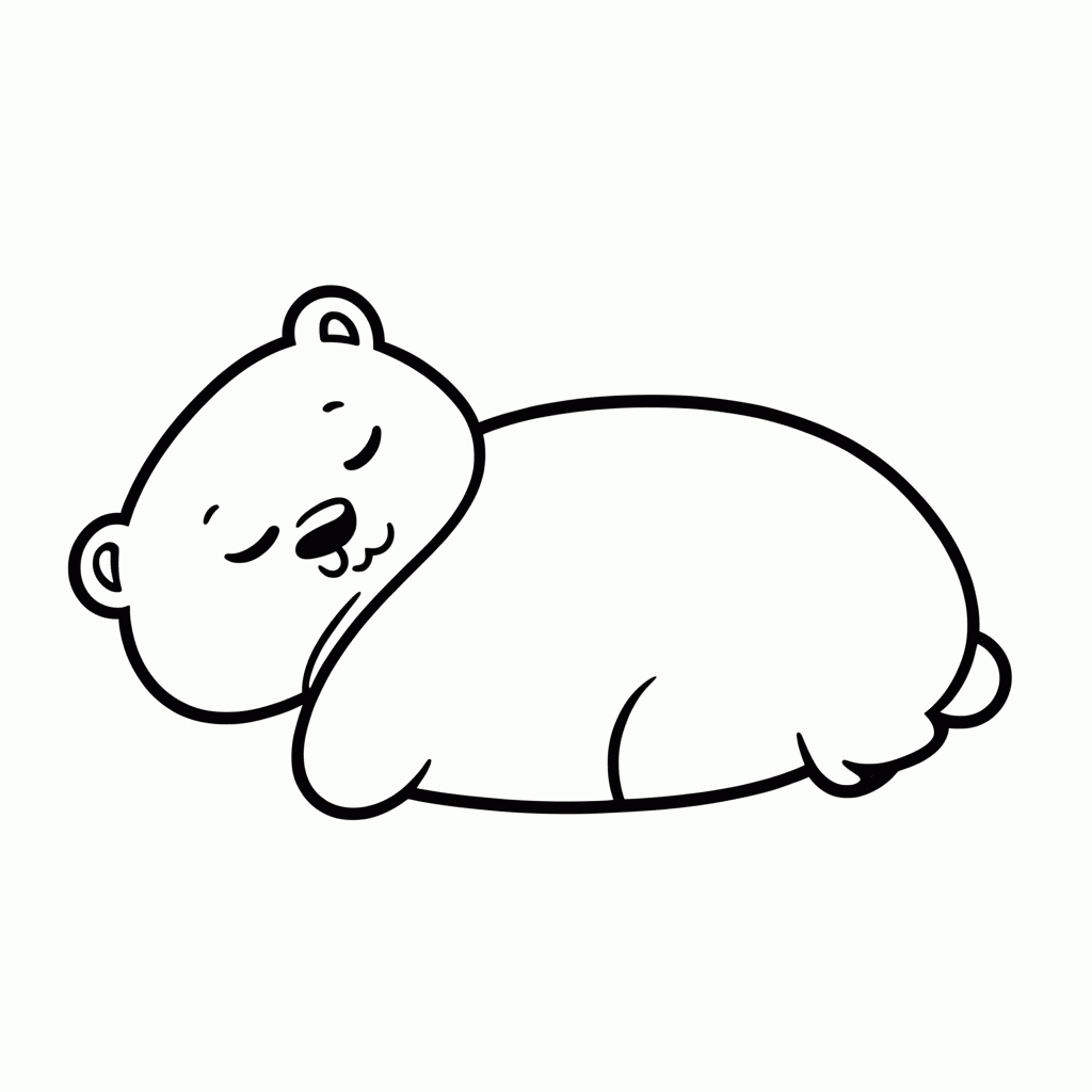 Desenho de Snorlax para colorir e imprimir grátis em folha A4