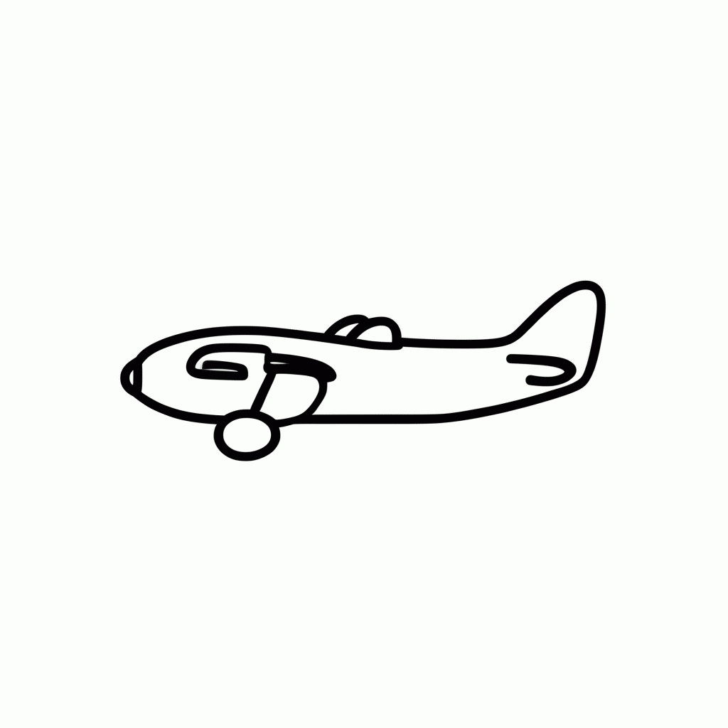 Desenho de Aviao Polly para colorir e imprimir grátis em folha A4