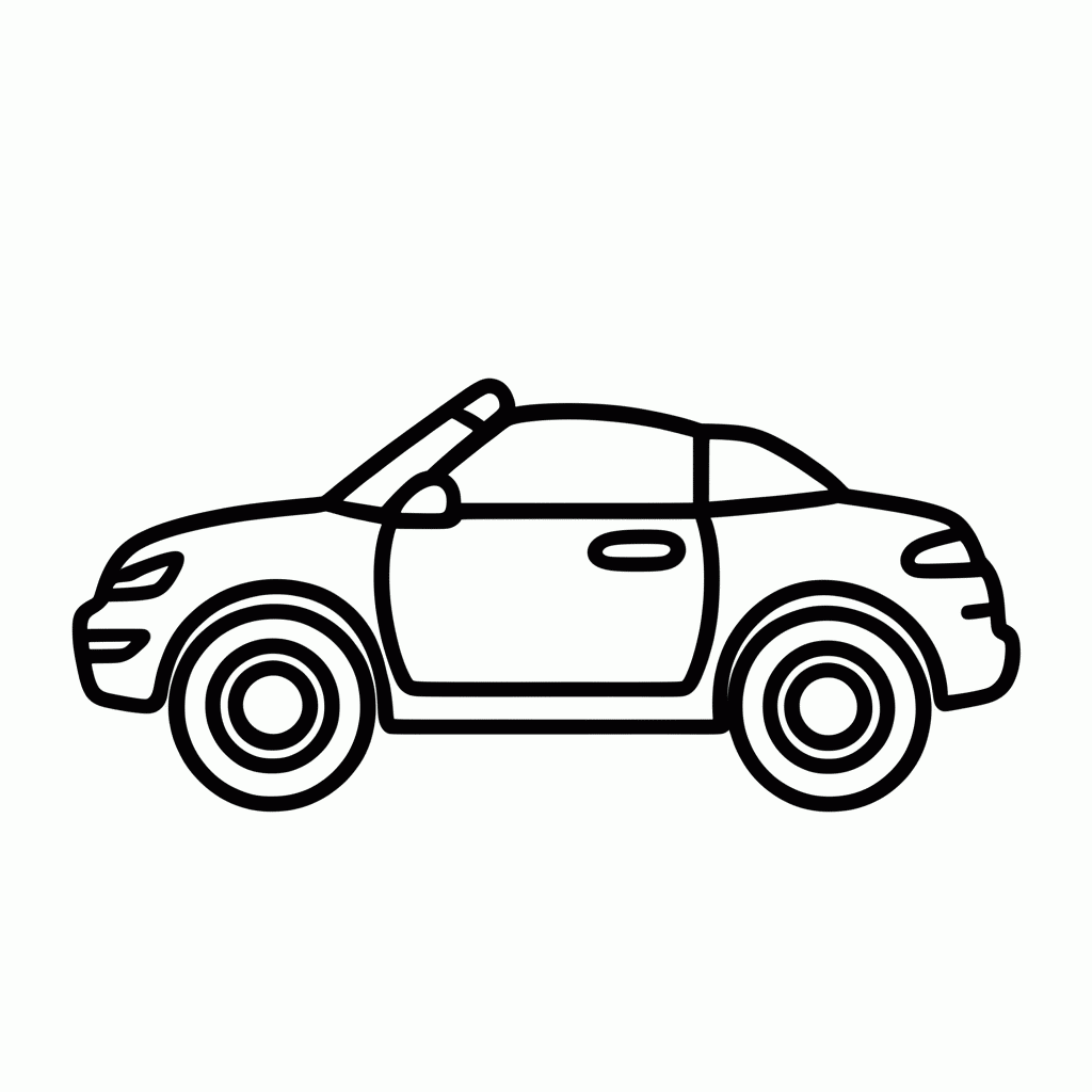 Desenho de Carro Polly para colorir e imprimir grátis em folha A4