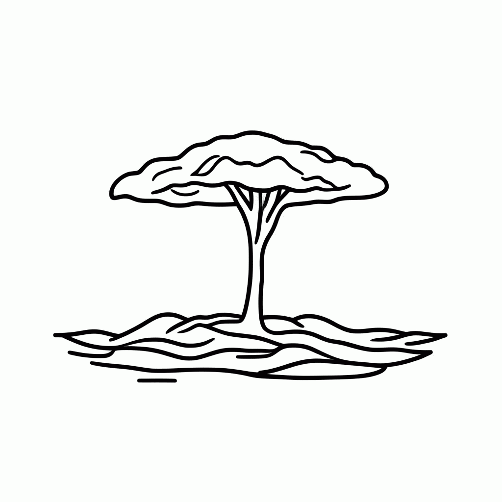 Desenho de Lencois Maranhenses para colorir e imprimir grátis em folha A4