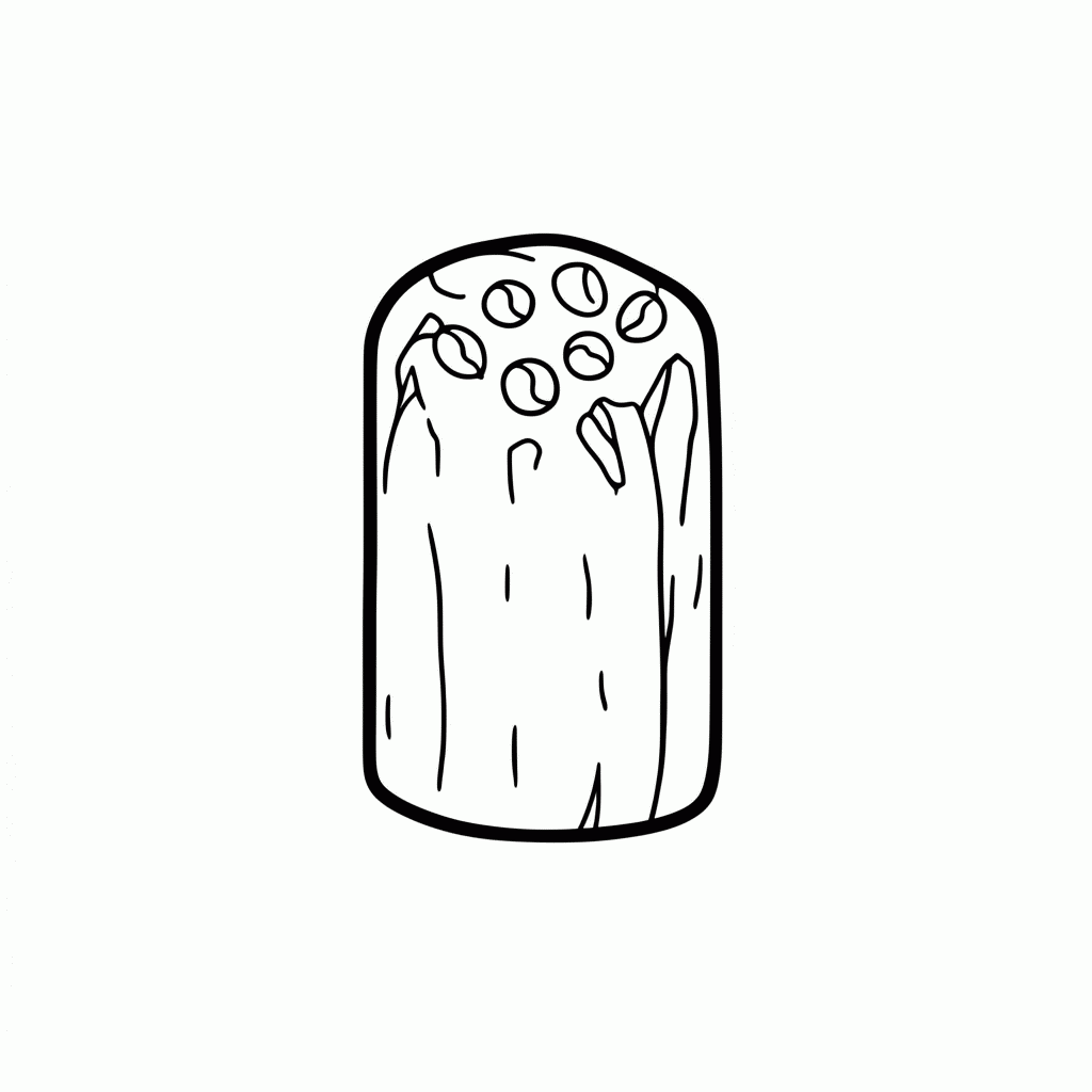 Desenho de Panetone para colorir e imprimir grátis em folha A4
