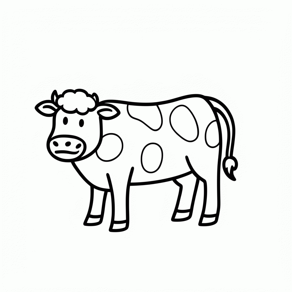 Desenho de Vaca Do Presepio para colorir e imprimir grátis em folha A4