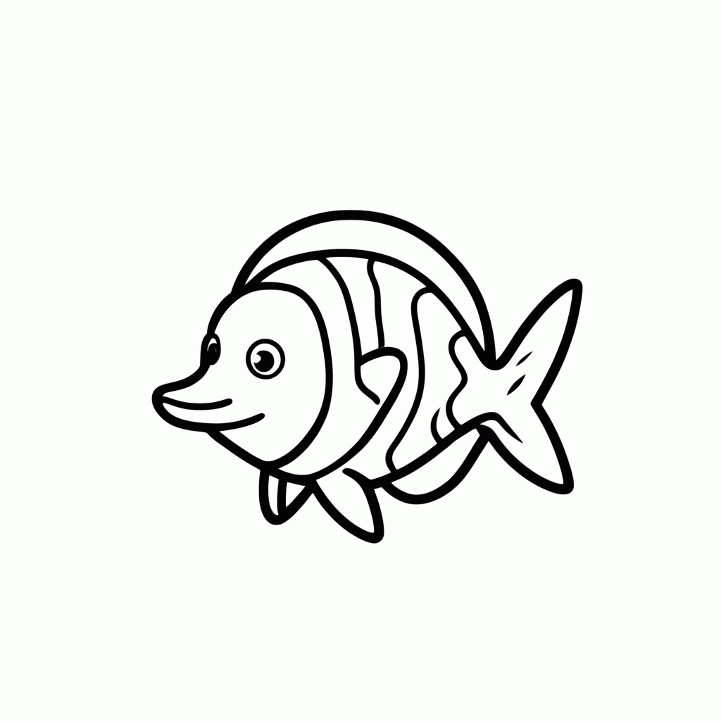 Desenho de Marlin Pai De Nemo para colorir e imprimir grátis em folha A4