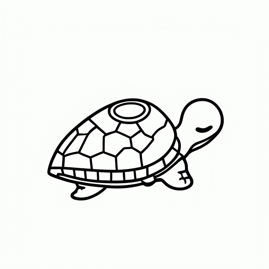 Desenho de Squirt Tartaruga Filhote para colorir e imprimir grátis em folha A4