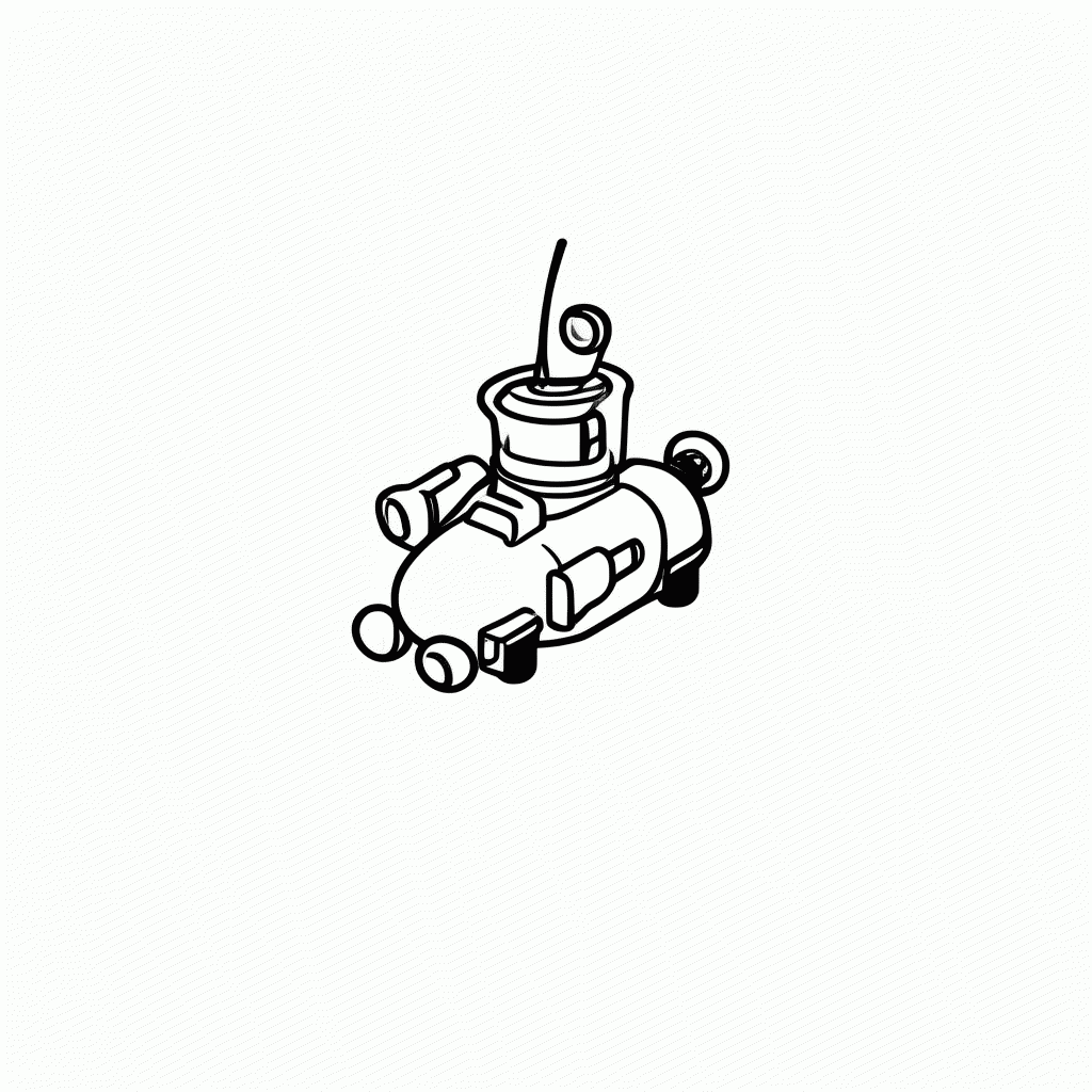 Desenho de Sonda Espacial para colorir e imprimir grátis em folha A4
