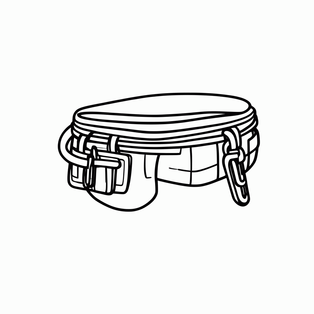 Desenho de Cinto Com Cordas para colorir e imprimir grátis em folha A4