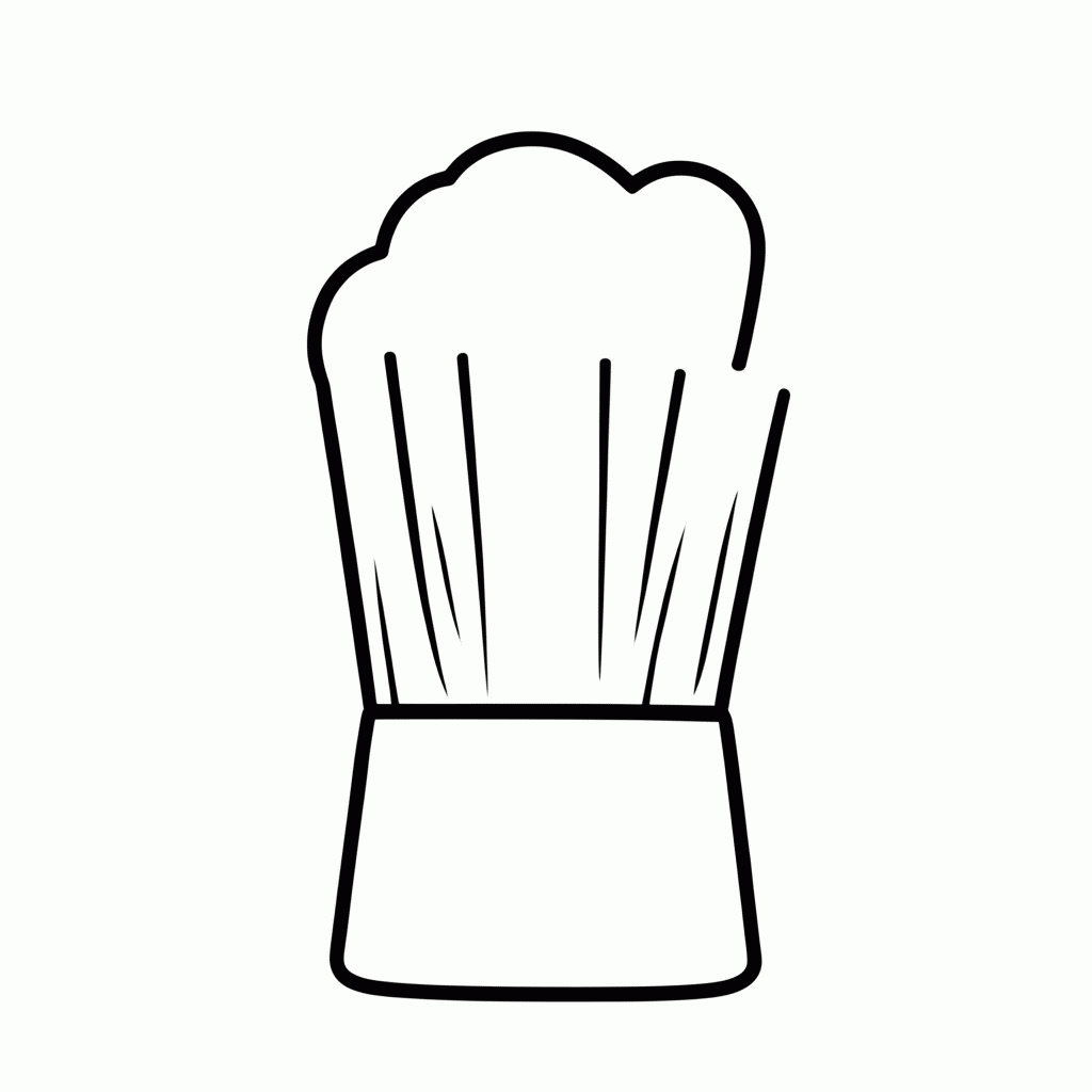 Desenho de Touca De Chef para colorir e imprimir grátis em folha A4