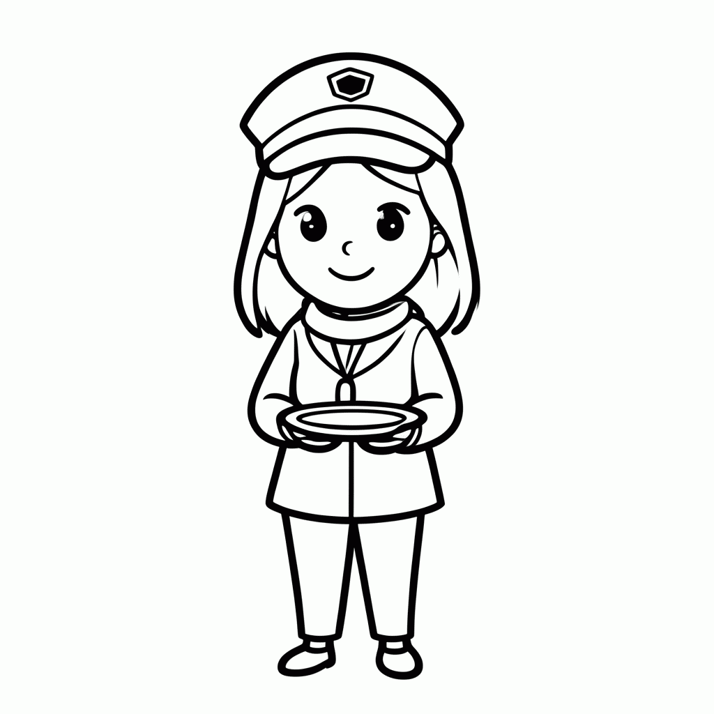 Desenho de Aeromoca para colorir e imprimir grátis em folha A4